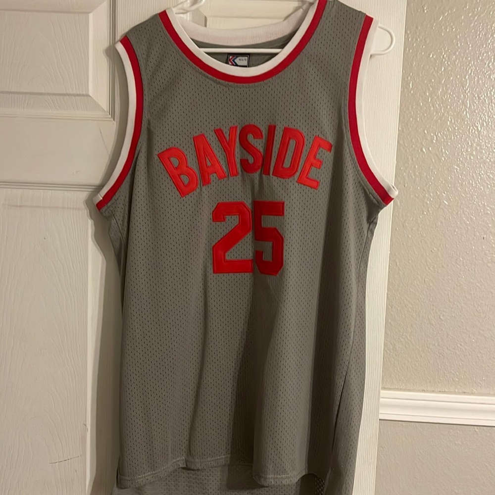 Zach morris bayside basketball jersey